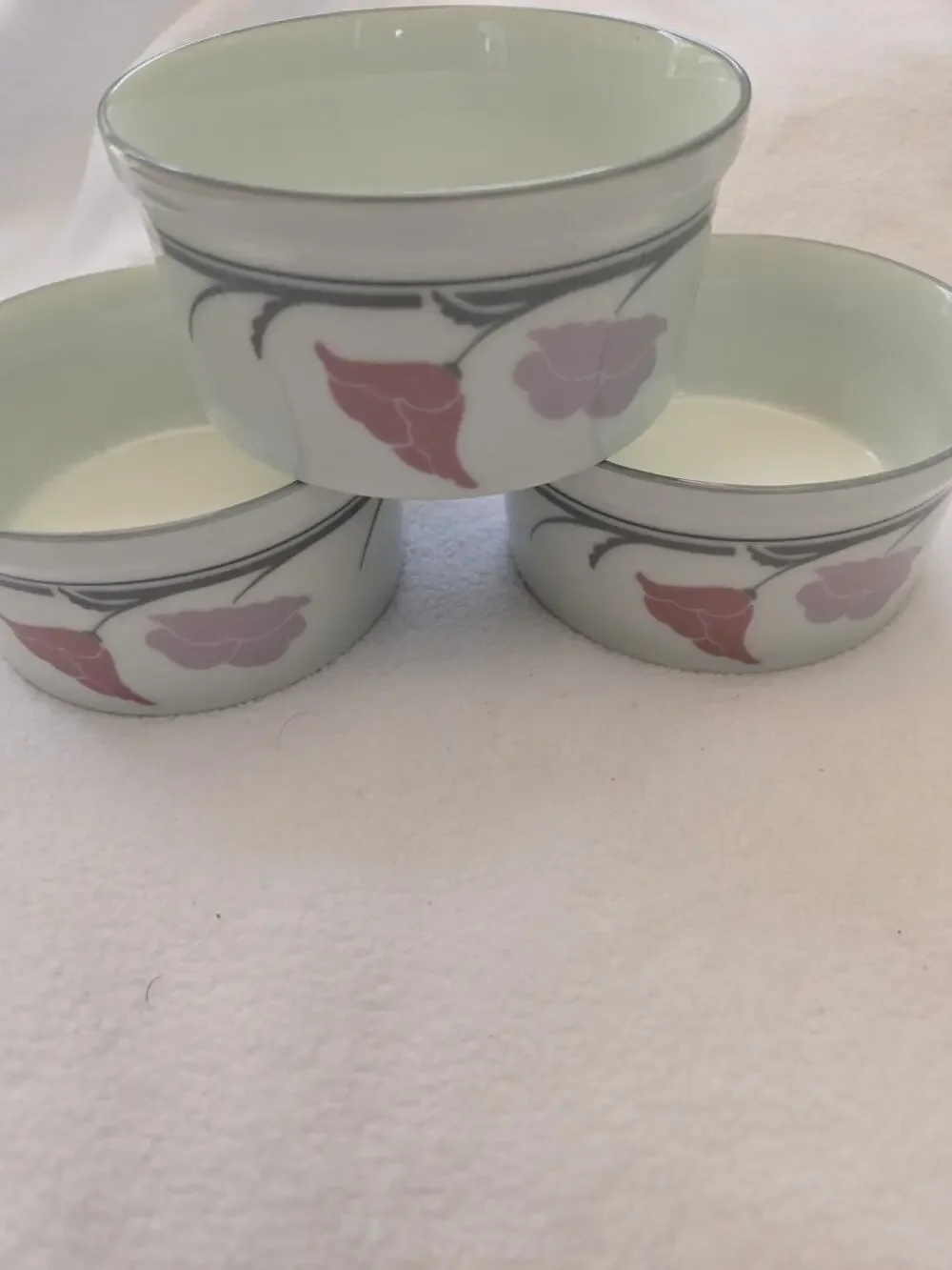 Set of 3 Vintage Dansk Tivoli Belle Fleurs Ramekins No Chips